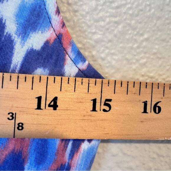 Tommy Bahama Blue Pink Ikat Print Maxi Dress Womens XXS Sleeveless Casual Beachy - Picture 7 of 9